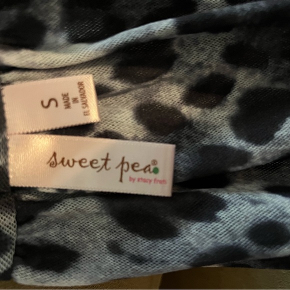 Sweet Pea Black and White Leopard Print Halter Top - Picture 5 of 5